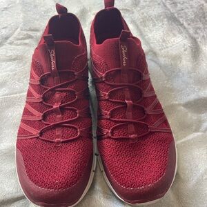 Skechers womens Red Athletic Shoes